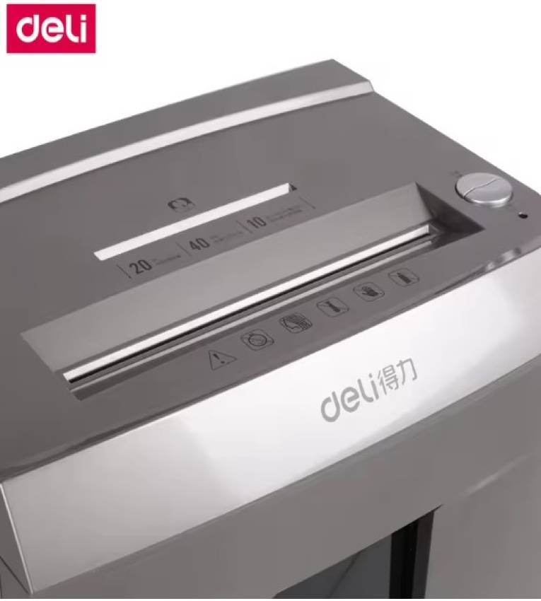 Deli NO.9905 Destructeur de Papier - Sécurité Maximale pour Vos Documents